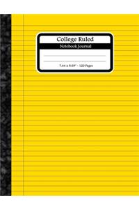 College Ruled Notebook Journal