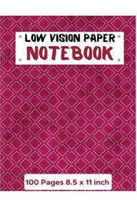 Low vision Paper notebook