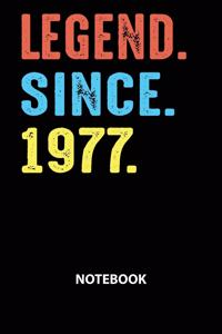 Legend Since 1977 Notebook