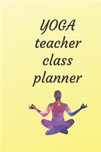 yoga teacher class planner