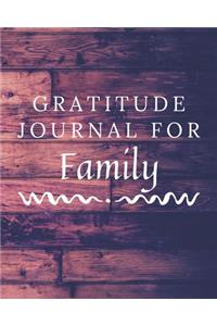 Gratitude Journal For Family