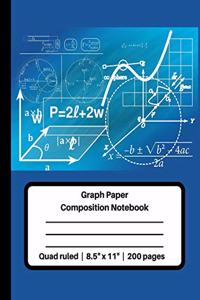 Graph Paper Composition Notebook Quad ruled - 8.5