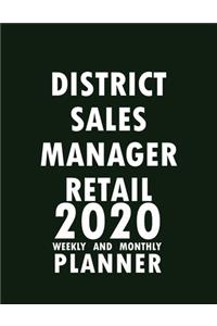 District Sales Manager Retail 2020 Weekly and Monthly Planner