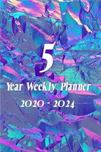 5 Year Weekly Planner 2020 - 2024