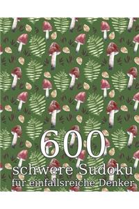 600 schwere Sudoku für einfallsreiche Denker