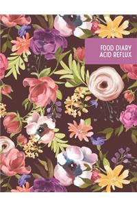 Food Diary Acid Reflux: Self Care Daily Planner with Affirmations