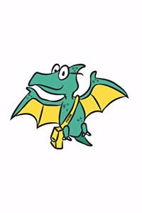 Funny School Pterodactylus Dinosaur Notebook