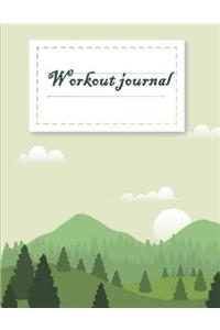 Workout Journal: Fitness Journal and Diary Workout Log: Gym Training Log Book 120 Pages Large Print 8.5