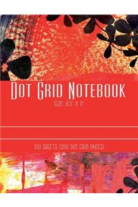 Dot Grid Notebook ( Size 8.5 X 11 Inches ) 200 Dot Grid Pages