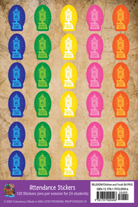 Vacation Bible School (Vbs) 2021 Discovery on Adventure Island Attendance Stickers (Pkg of 24)