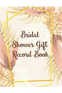 Bridal Shower Gift Record Book