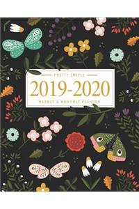 Pretty Simple Planners 2019 - 2020 Planner Weekly and Monthly