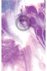 Purple Abstract Marble Notebook: Chic Marble Design Notebook, Marble Notebook Lined, Diary, Journal, Soft Cover Notebook