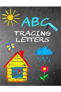 ABC Tracing Letters: Letter Tracing Practice Book For Preschoolers, Kindergarten (Printing For Kids Ages 3-5)(1" Lines, Dashed)