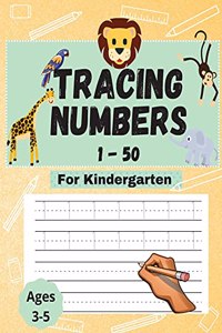 Tracing Numbers 1-50 For Kindergarten