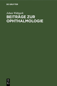 Beiträge Zur Ophthalmologie