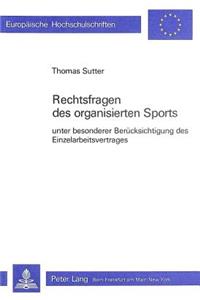 Rechtsfragen Des Organisierten Sports