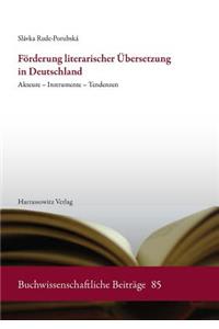 Forderung Literarischer Ubersetzung in Deutschland
