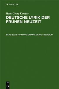 Sturm Und Drang: Genie - Religion