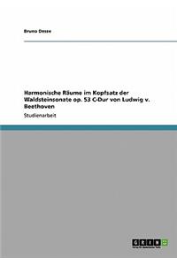 Harmonische Räume im Kopfsatz der Waldsteinsonate op. 53 C-Dur von Ludwig v. Beethoven
