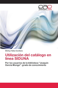 Utilización del catálogo en línea SIDUNA