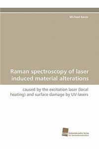 Raman Spectroscopy of Laser Induced Material Alterations