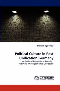 Political Culture in Post Unification Germany
