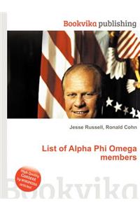 List of Alpha Phi Omega Members