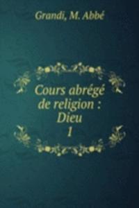 Cours abrege de religion