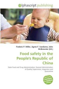 Food Safety in the People's Republic of China