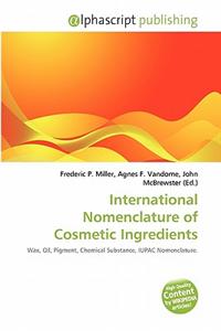 International Nomenclature of Cosmetic Ingredients
