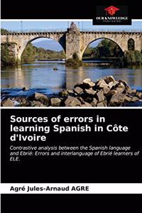 Sources of errors in learning Spanish in Côte d'Ivoire