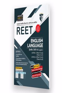 Examcart REET English Language Class 1 to 5 & 6 to 8 TextBook with Previous Year Solved Papers in English and Hindi
