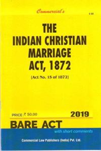 Commercial's The Indian Christian Marriage ACT, 1872 - 2020/edition
