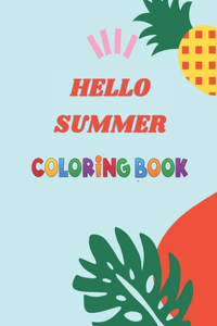 hello summer coloring book