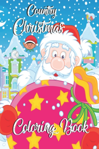 Country Christmas Coloring Book