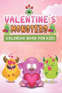 valentine's monster coloring book for kids