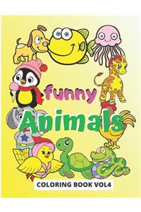Funny Animals Coloring Book