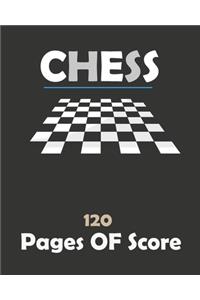 Chess 120 Pages Of Score