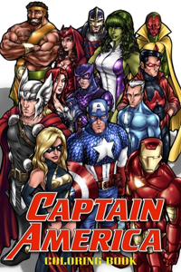 Captain america coloring book
