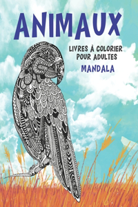 Livres à colorier pour adultes - Mandala - Animaux