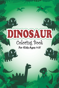 Dinosaur Coloring Book for Kids Ages 4-8!
