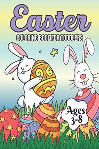 Easter Coloring Book For Toddlers Ages 3-8