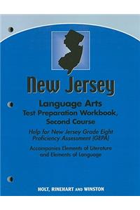 New Jersey Language Arts Test Preparation Workbook, Second Course