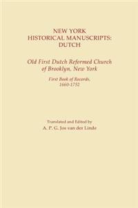 New York Historical Manuscripts