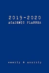 2019-2020 Academic Planner Weekly And Monthly