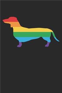 LGBT Notebook - LGBT Dachshund Gay Pride Flag LGBT Pride Month - LGBT Journal