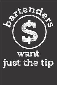 Bartending Bartender Tip Notebook Journal