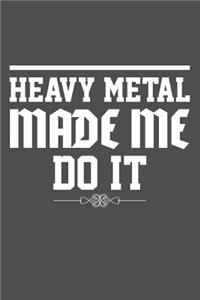 Heavy Metal Made Me Do It