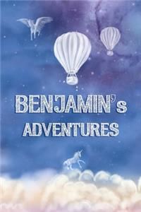 Benjamin's Adventures: Softcover Personalized Keepsake Journal, Custom Diary, Writing Notebook with Lined Pages